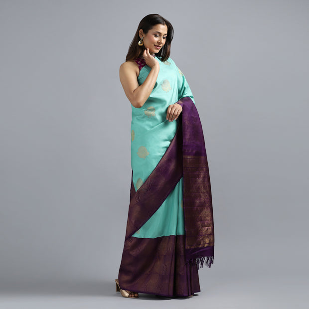 Purple Kanchivaram Silk Saree 