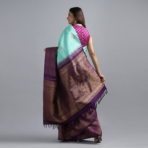 Purple Kanchivaram Silk Saree 