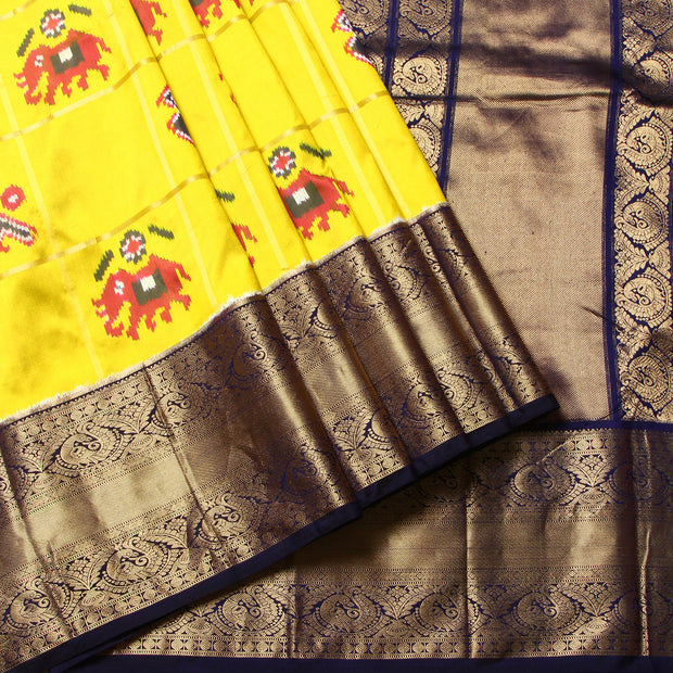 Kuberan Yellow Pochampally Silk Saree