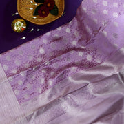 Lavender Kanchivaram Saree