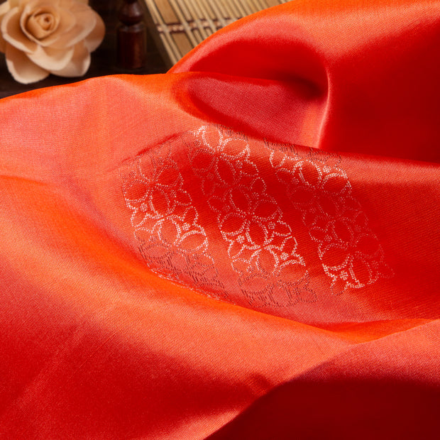 Kuberan Orange Soft Silk Saree