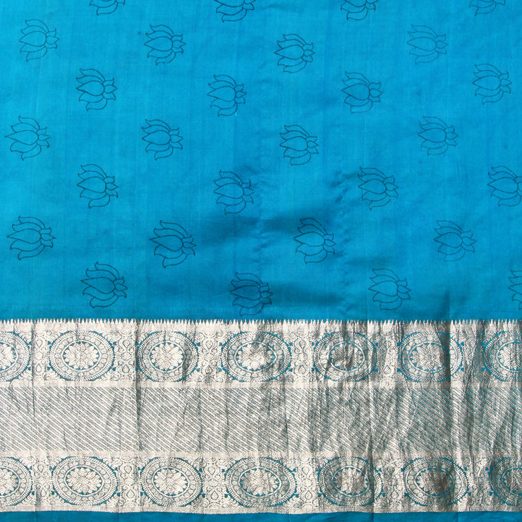 Kuberan Kalamkari Kanchipuram Silk Saree