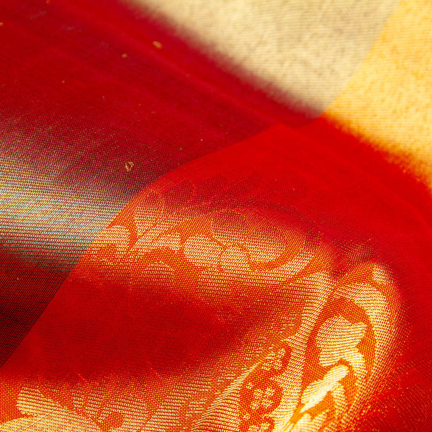 Kuberan Red Kanchivaram Silk Saree