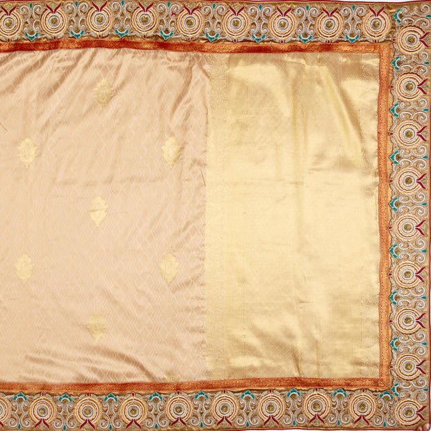 Beige Silk Saree Collection