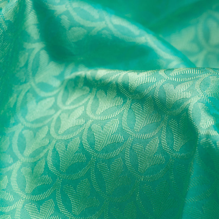 Kuberan Turquoise Pure Silk Saree