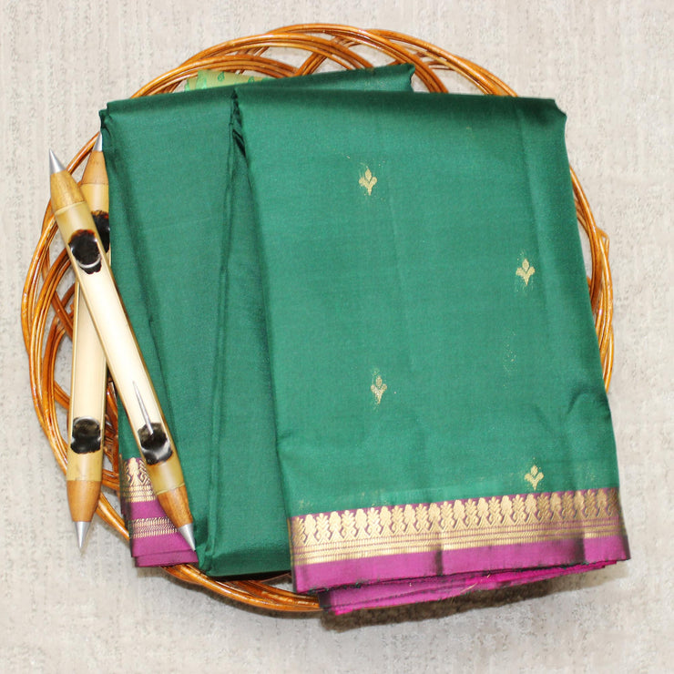 Kuberan Green Colour Silk Saree