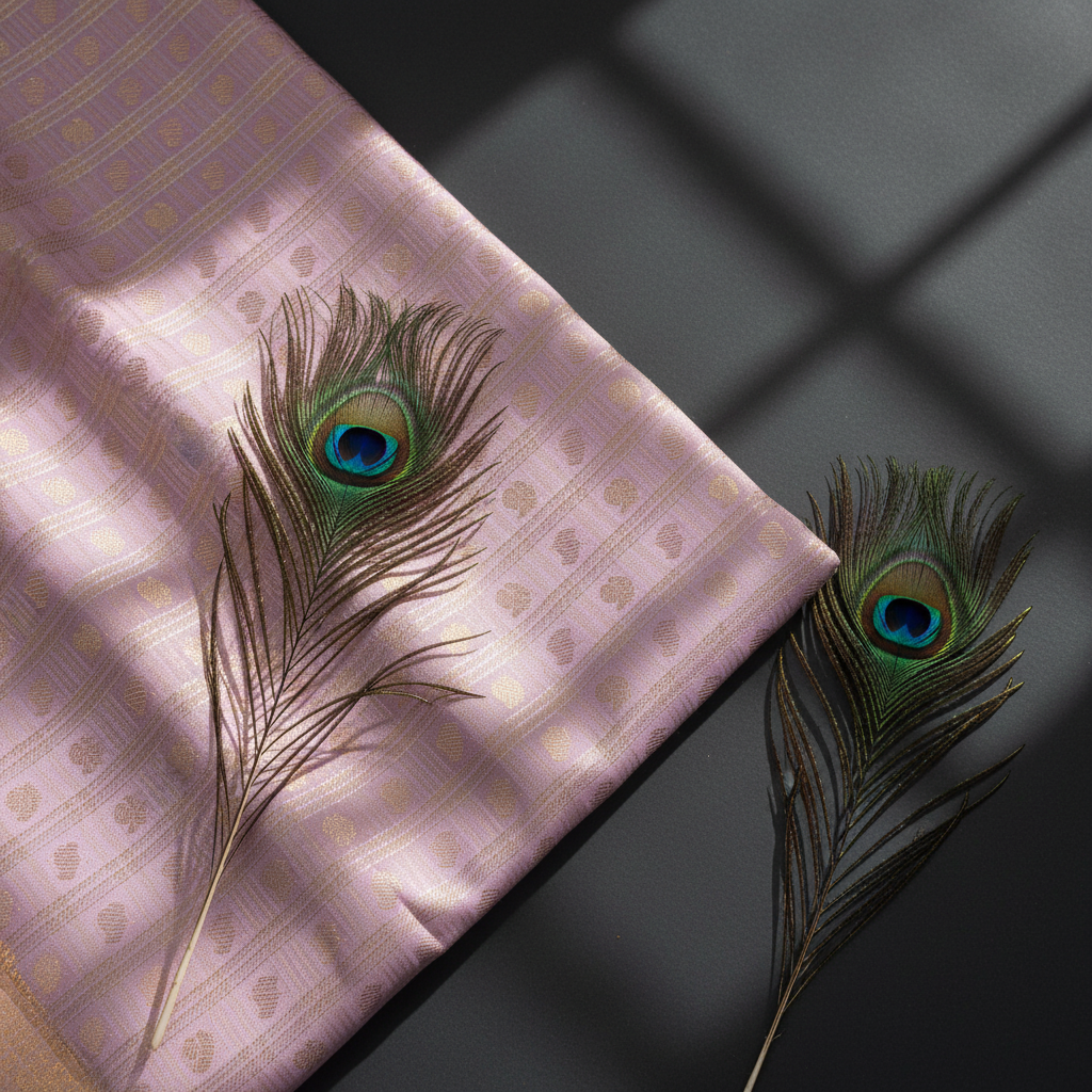 Kuberan Lavender Kanchipuram Silk Saree