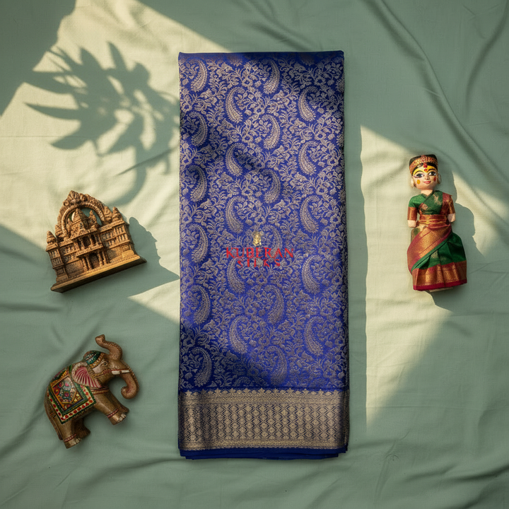 Kuberan Blue Mysore Silk Saree
