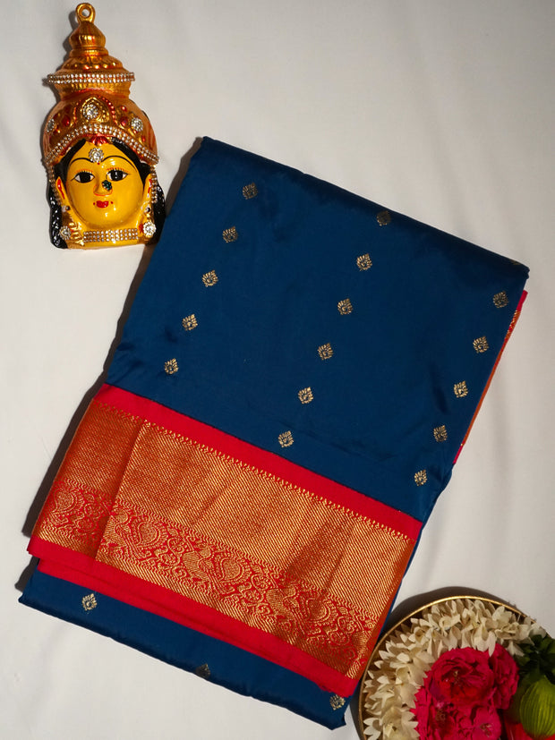 KUBERAN BLUE 9 YARD SAREE