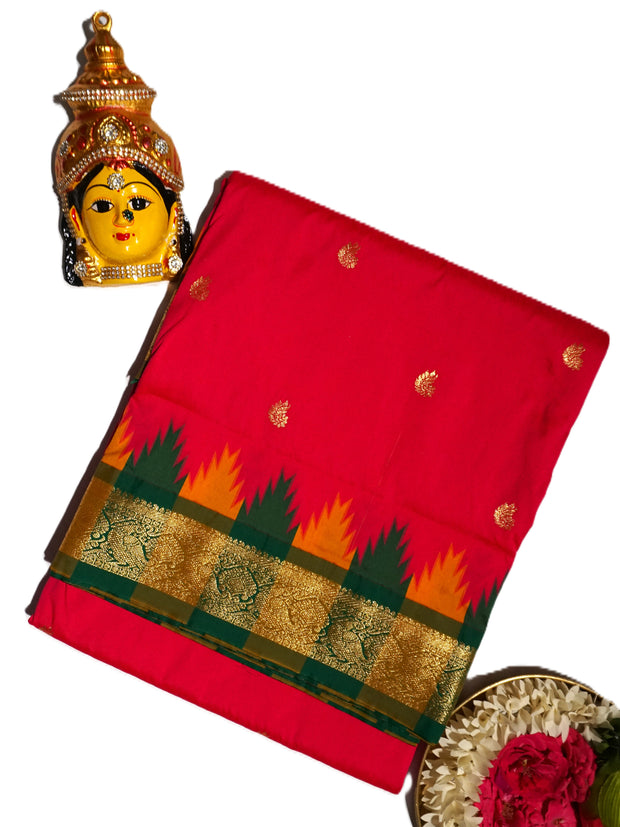 KUBERAN PINK 9 YARD SAREE