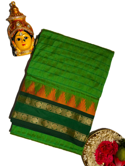 KUBERAN GREEN 9 YARD SAREE