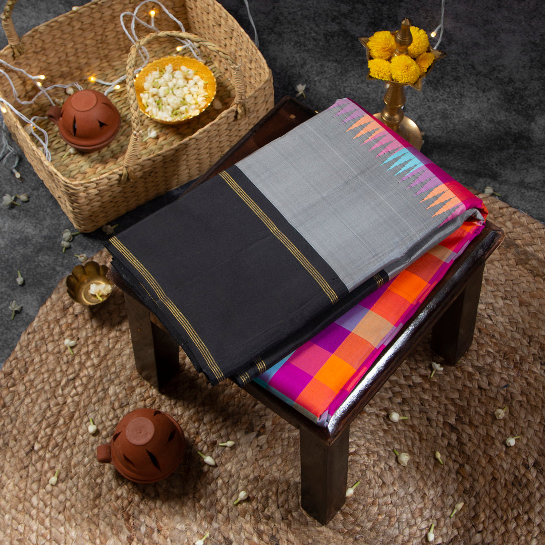 Multi Color Kanchivaram Saree 