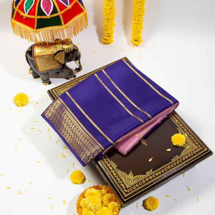 Persian Indigo Mysore Silk Saree