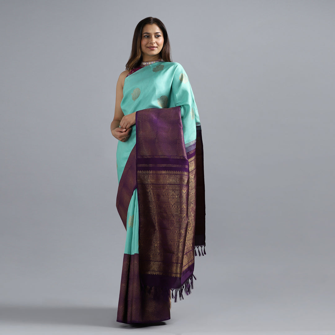 Purple Kanchivaram Silk Saree 