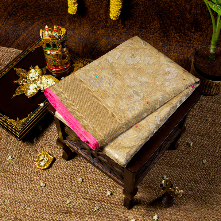 Kuberan Gold Kora Saree