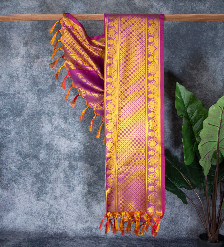 Kuberan Deep Purple Ponnadai Shawl