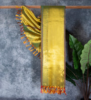 Kuberan Golden Yellow Ponnadai Shawl