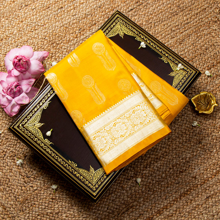 Yellow Kanchivaram Saree