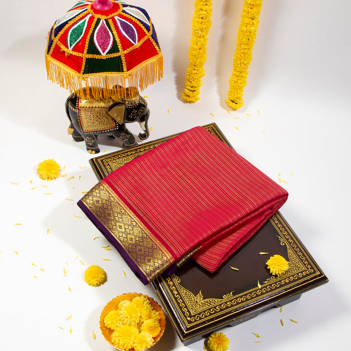 Purple Mysore Silk Saree 