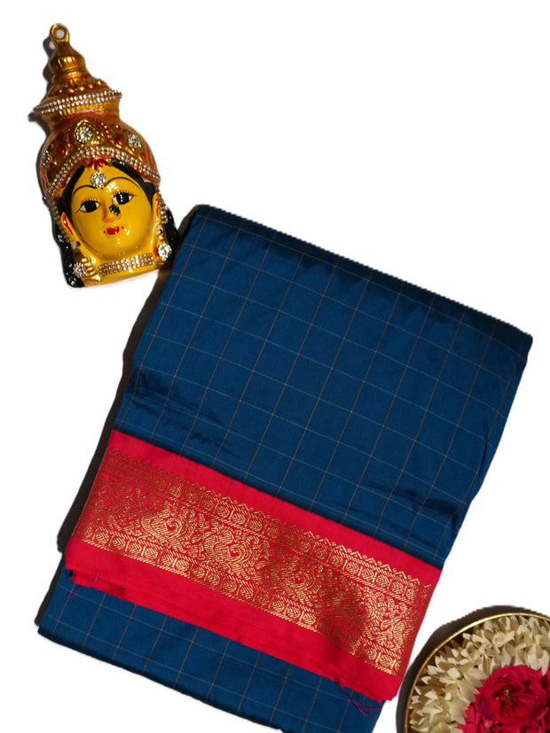 KUBERAN BLUE 9 YARD SAREE
