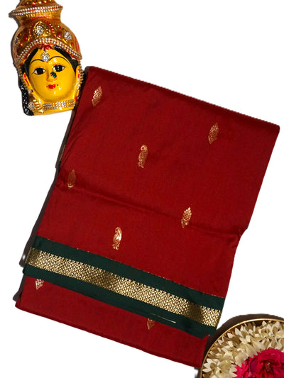 KUBERAN MAROON 9 YARD SAREE