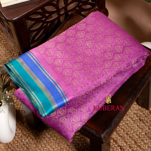 KUBERAN ROYAL FUCHSIA MYSORE SILK SAREE