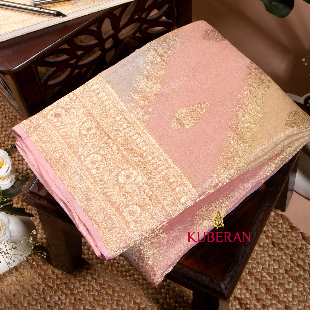 Kuberan Flamingo Pink Mysore Silk Saree