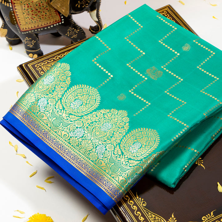 Royal Blue Mysore Silk Saree