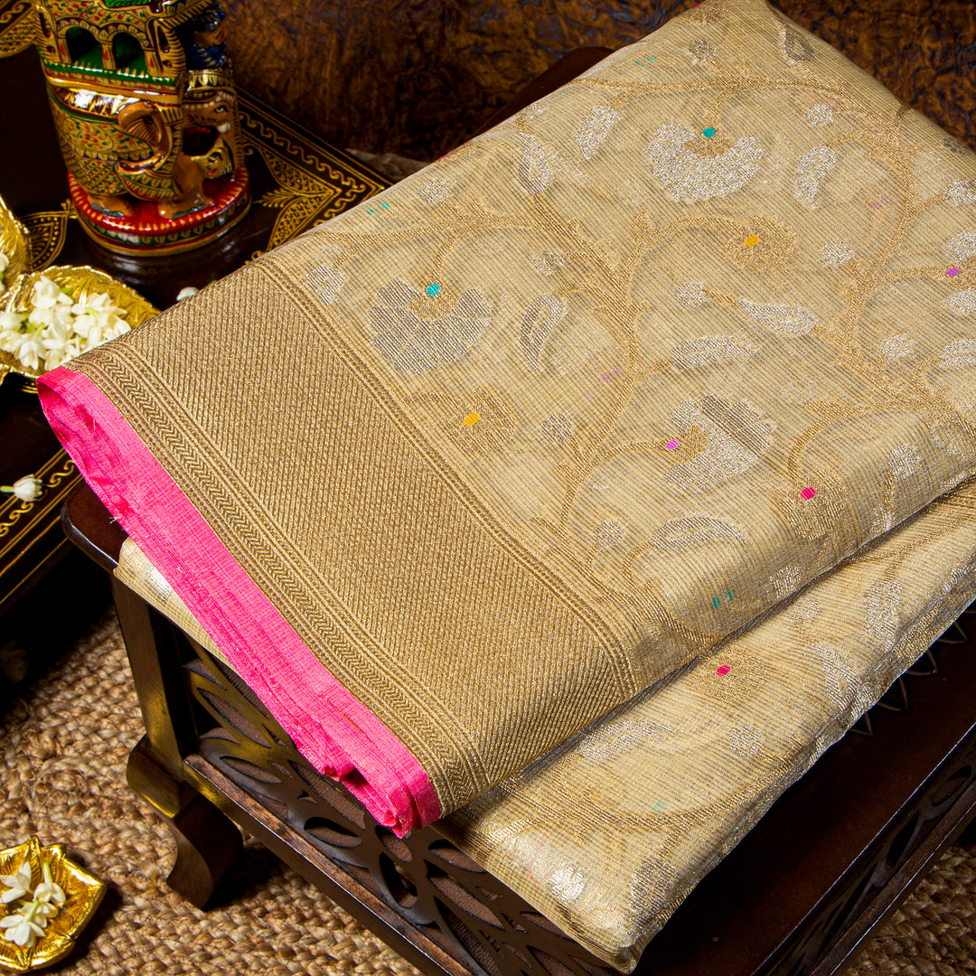Kuberan Gold Kora Saree