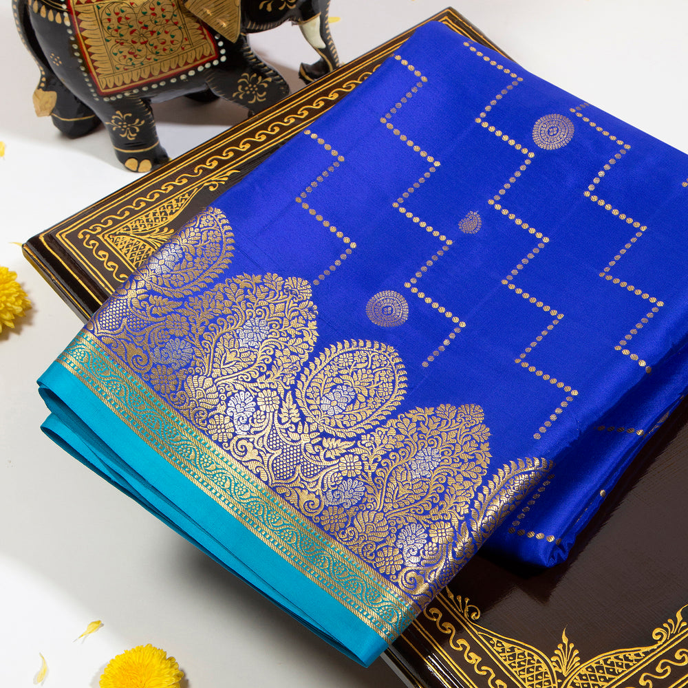 Blue Mysore Silk Sarees Online