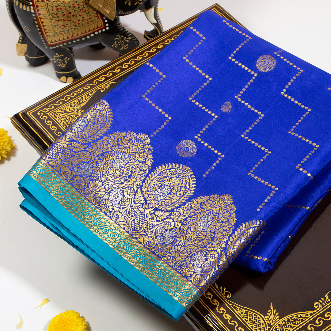 Blue Mysore Silk Sarees Online