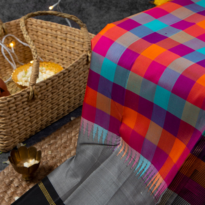 Multi Color Kanchivaram Saree