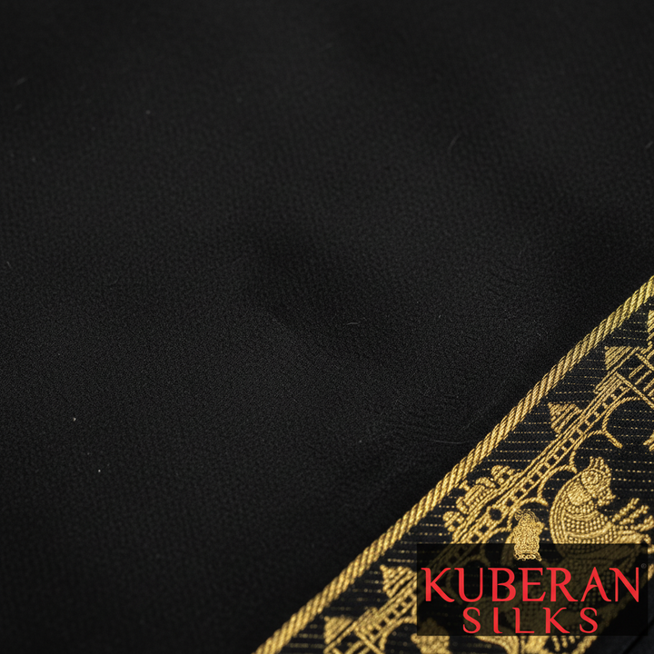 Kuberan Black Mysore Silk Saree