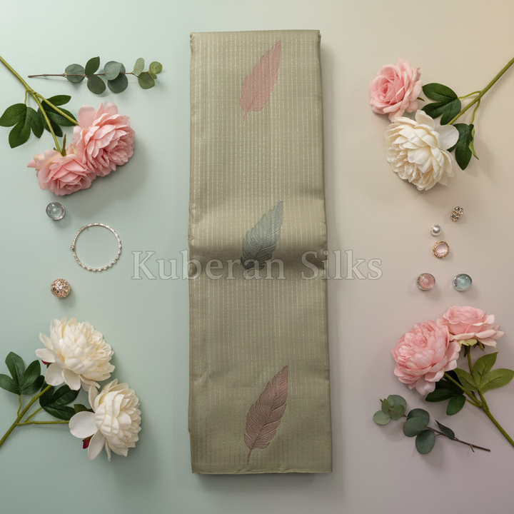 Kuberan Pista Kanchipuram Silk Saree