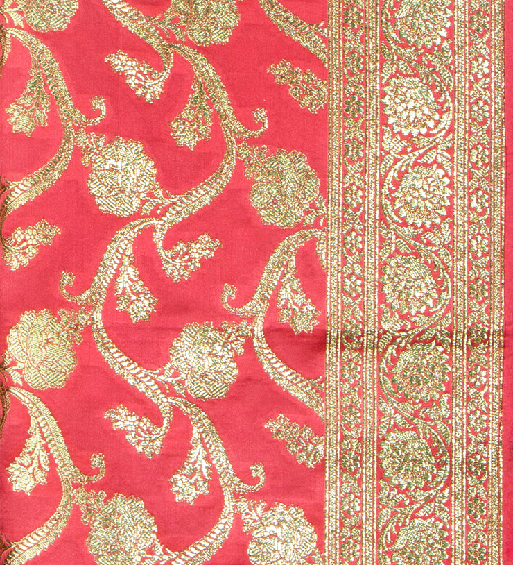 Kuberan Coral Pink Ponnadai Shawl