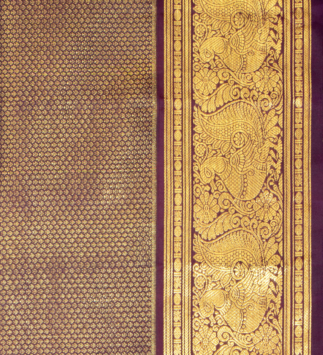 Kuberan Copper Brown Ponnadai Shawl