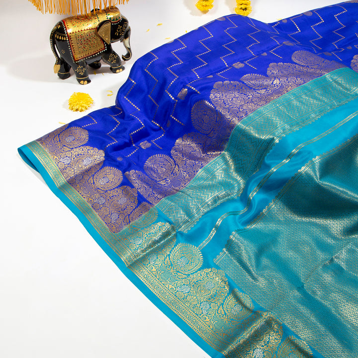 Blue Mysore Silk Sarees Online