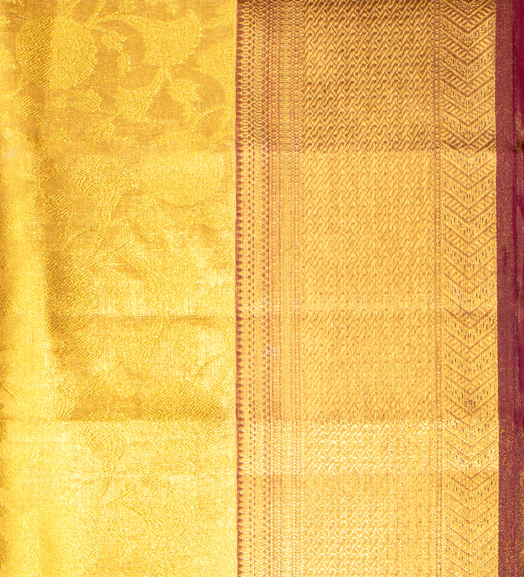 Kuberan Deep Yellow Ponnadai Shawl