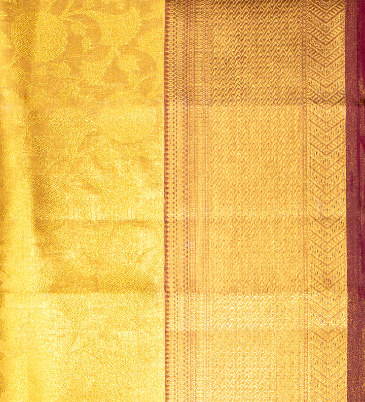 Kuberan Deep Yellow Ponnadai Shawl