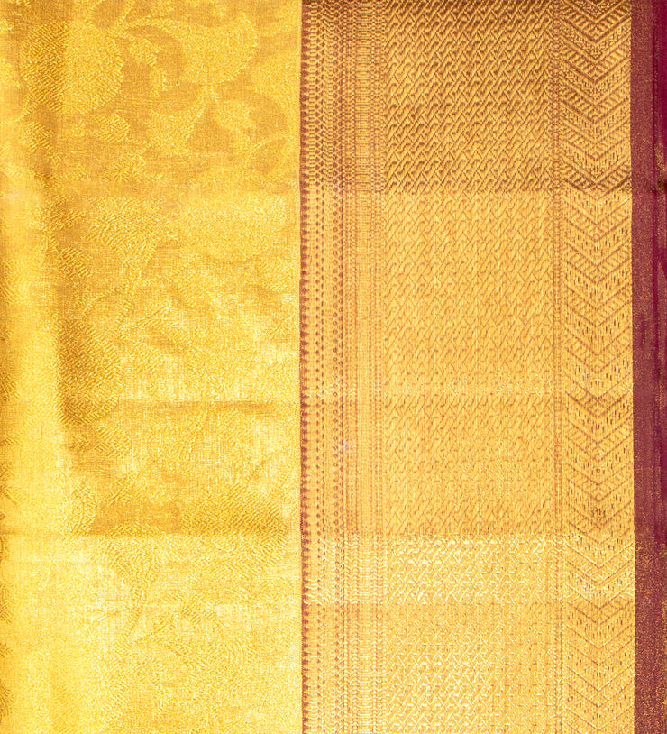 Kuberan Deep Yellow Ponnadai Shawl