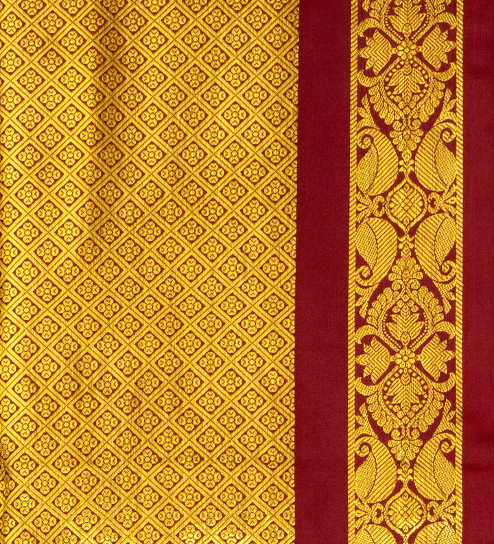 Kuberan Deep Yellow Ponnadai Shawl