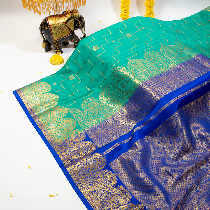 Royal Blue Mysore Silk Saree