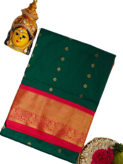 KUBERAN GREEN 9 YARD SAREE
