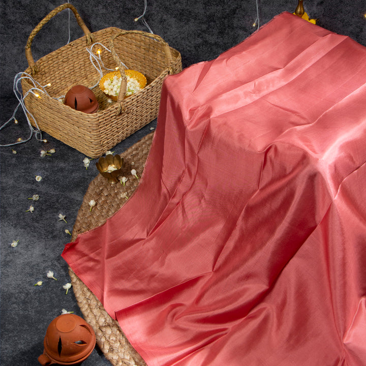 Kuberan Greyish Purple With Dark Peach Kanchivaram Saree