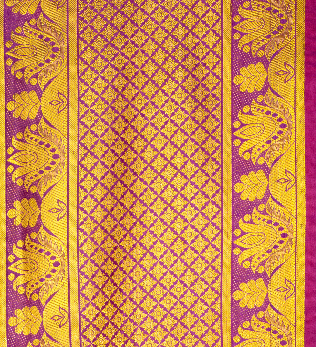 Kuberan Deep Purple Ponnadai Shawl