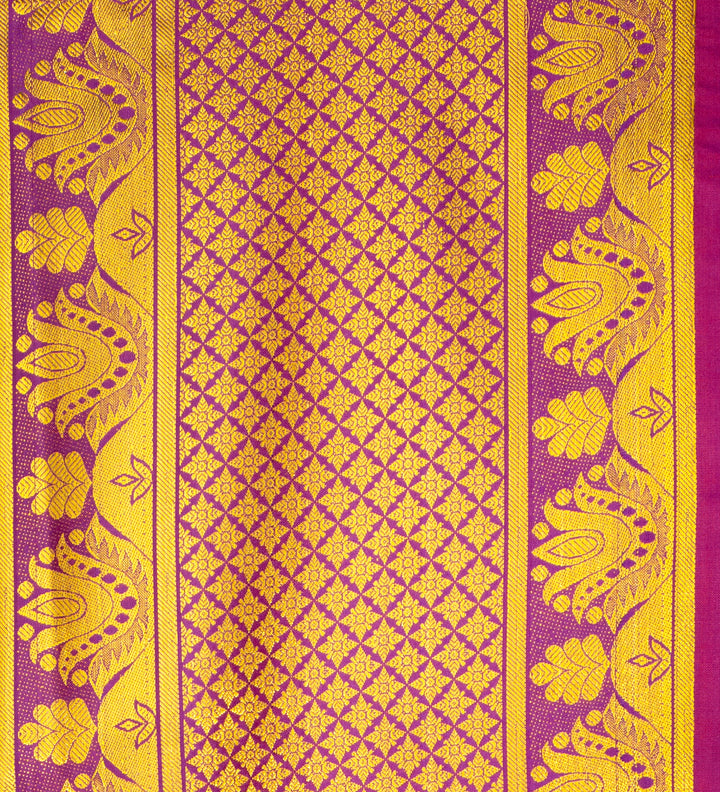 Kuberan Deep Purple Ponnadai Shawl