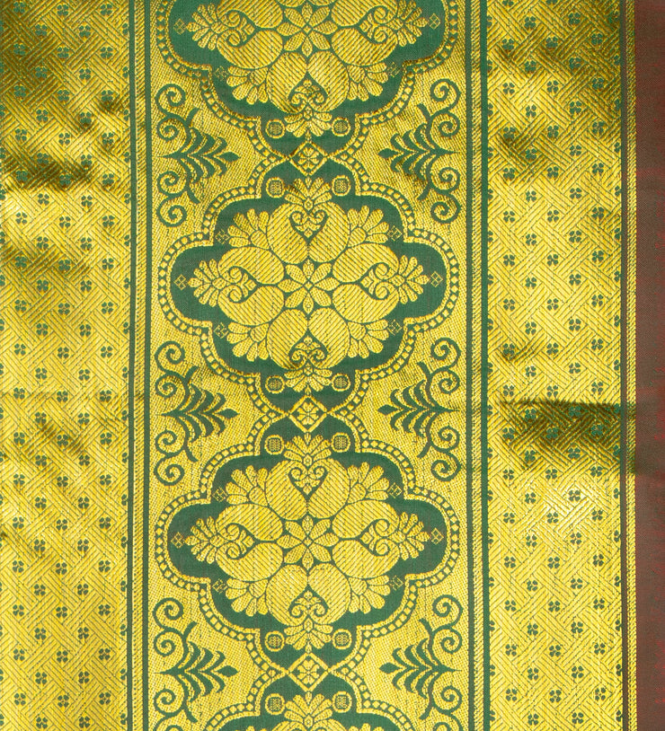 Kuberan Deep Green Ponnadai Shawl