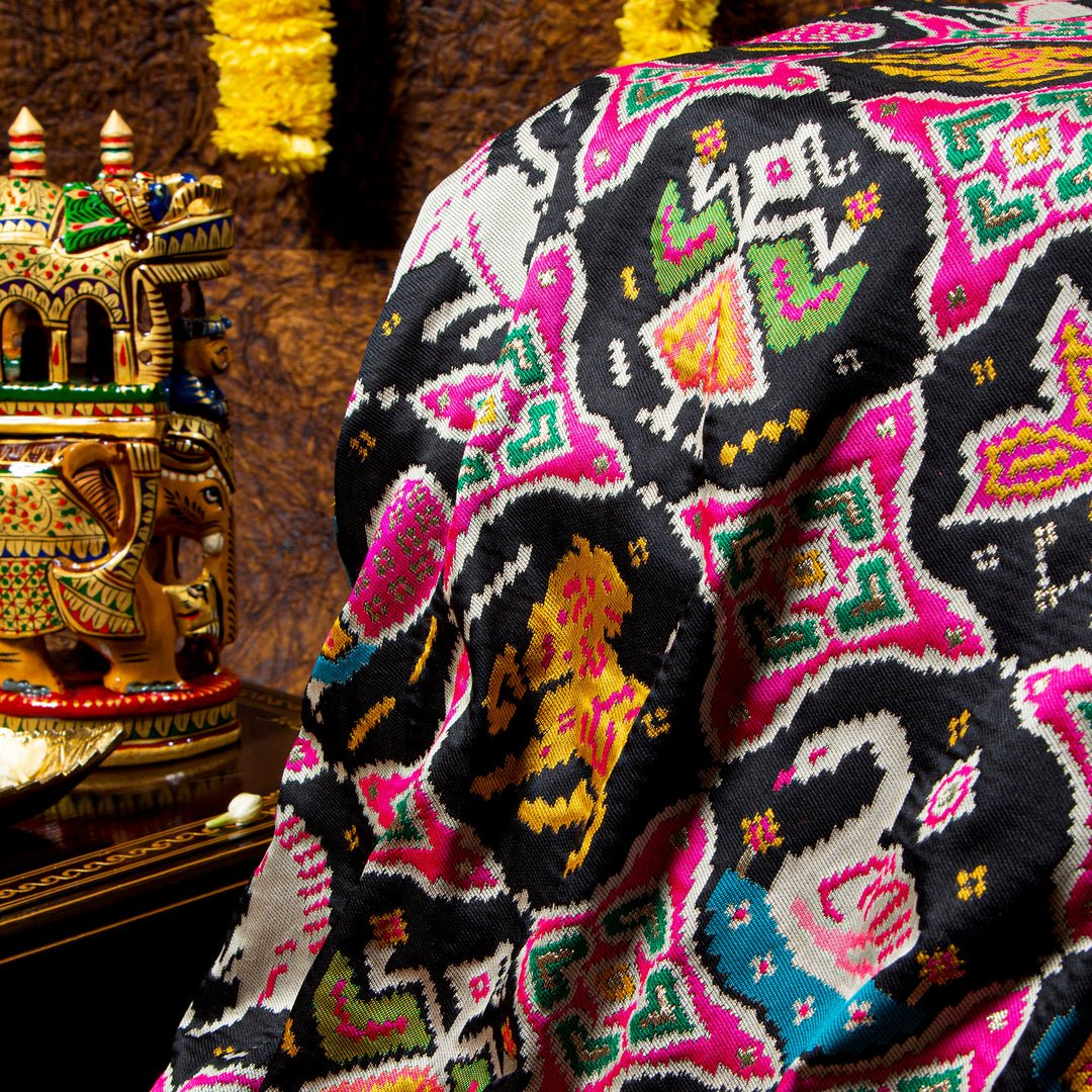 Kuberan Black Paithani Patola Saree