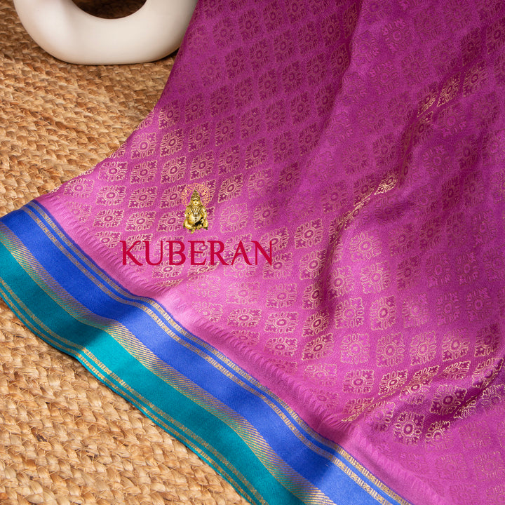Kuberan Royal Fuchsia Mysore Silk Saree