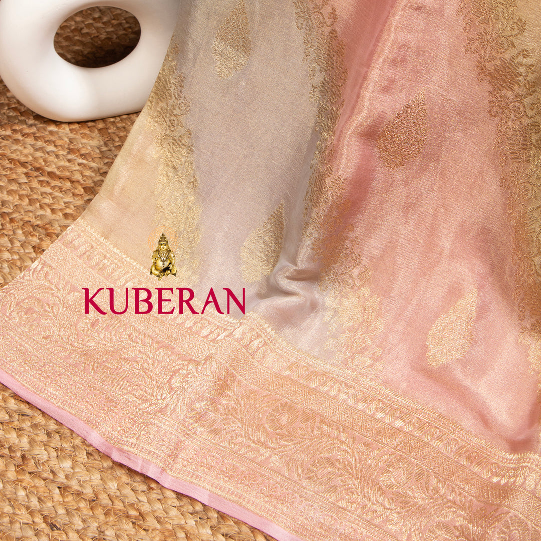 Kuberan Flamingo Pink Mysore Silk Saree